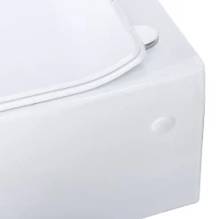 Wc Suspendu|GoodHome Cuvette WC suspendue sans bride, effet Vortex, Fuerte