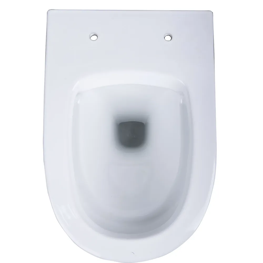 Wc Suspendu|GoodHome Cuvette WC suspendue sans bride, effet Vortex, Fuerte