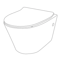 Wc Suspendu|GoodHome Cuvette WC suspendue sans bride, effet Vortex, Fuerte