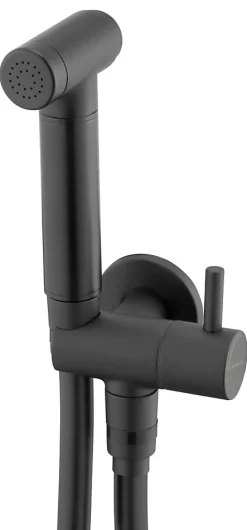 Deante Robinet Bidet Douchette Noir Mural Monocommande