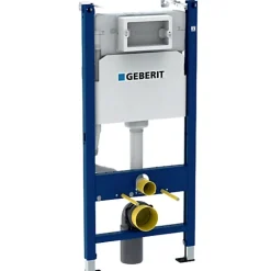 Geberit Delta Pack bati-support Duofix 112cm + plaque de commande blanche Delta01 + fixations murales (111.154.11.2)