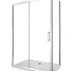 Porte De Douche|Laneri Douche de 6 mm avec un paroi fixe laterale et une porte coulissante - 77,5-80 fixe x 105-110 coulissante
