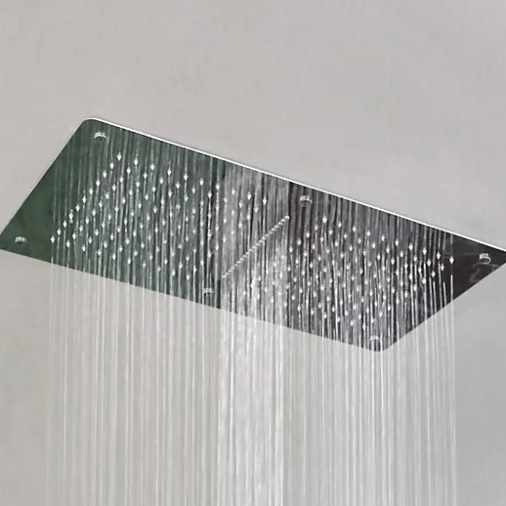 Pommeau De Douche, Flexible Et Barre De Douche|Bernstein Douche de tête rectangulaire pour montage plafond, 70x38cm, DPG5019