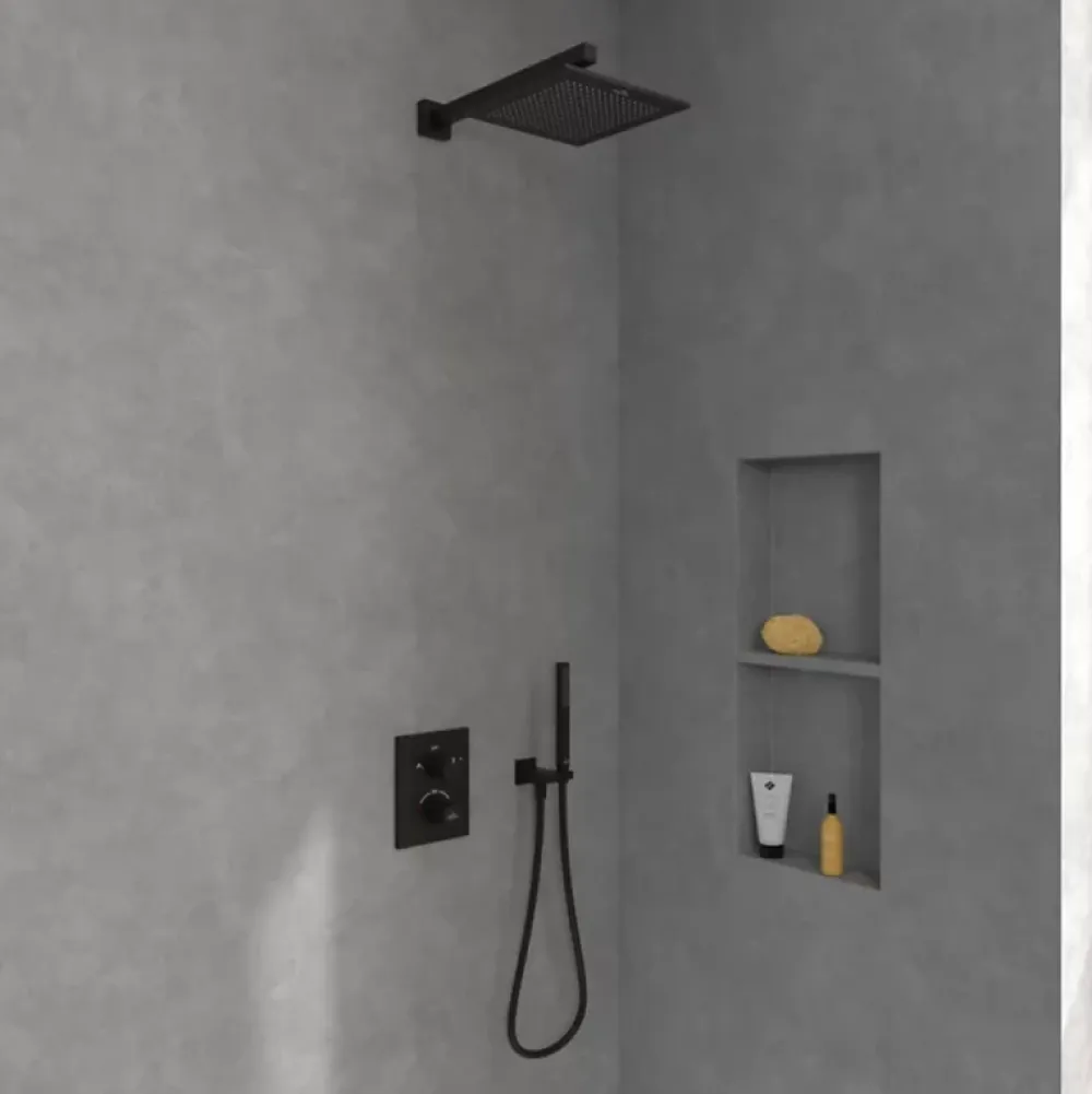 Villeroy & Boch Douche de tête VILLEROY ET BOCH Universal rectangle Noir mat
