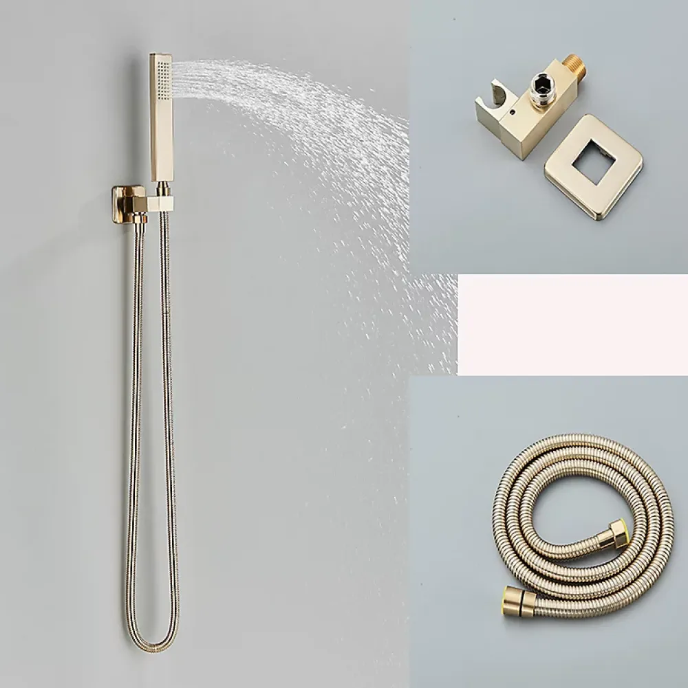 Signature Douche Luxe Encastrée dorée en laiton