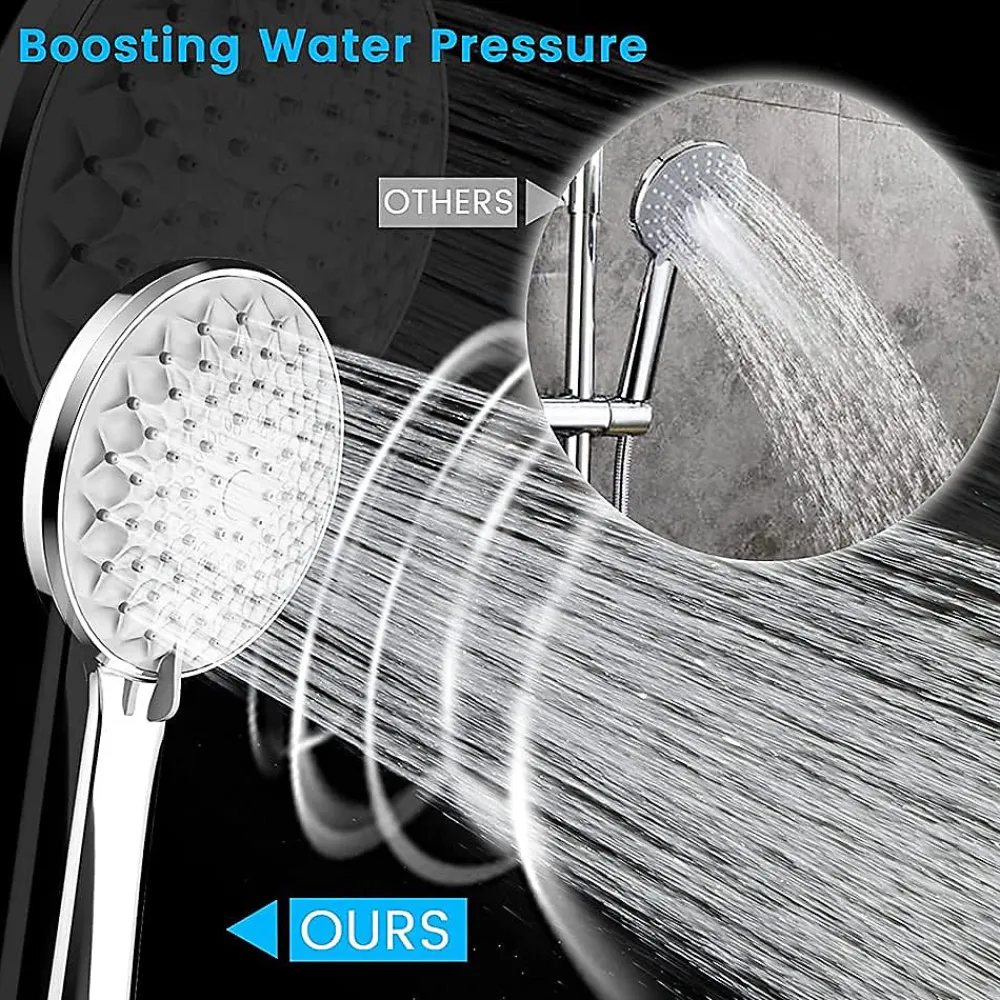Pommeau De Douche, Flexible Et Barre De Douche|Deko Douche réglable, douche à jets puissants, douche à haute pression, pommeau de douche à économie d'eau