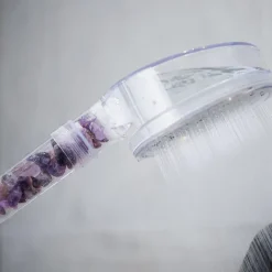 Pommeau De Douche, Flexible Et Barre De Douche| Douchette 1 jet Amethyste 12 cm Change your life