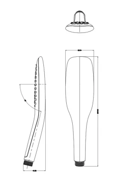 Pommeau De Douche, Flexible Et Barre De Douche|Edouard Rousseau Douchette 1 jet chromée blanche