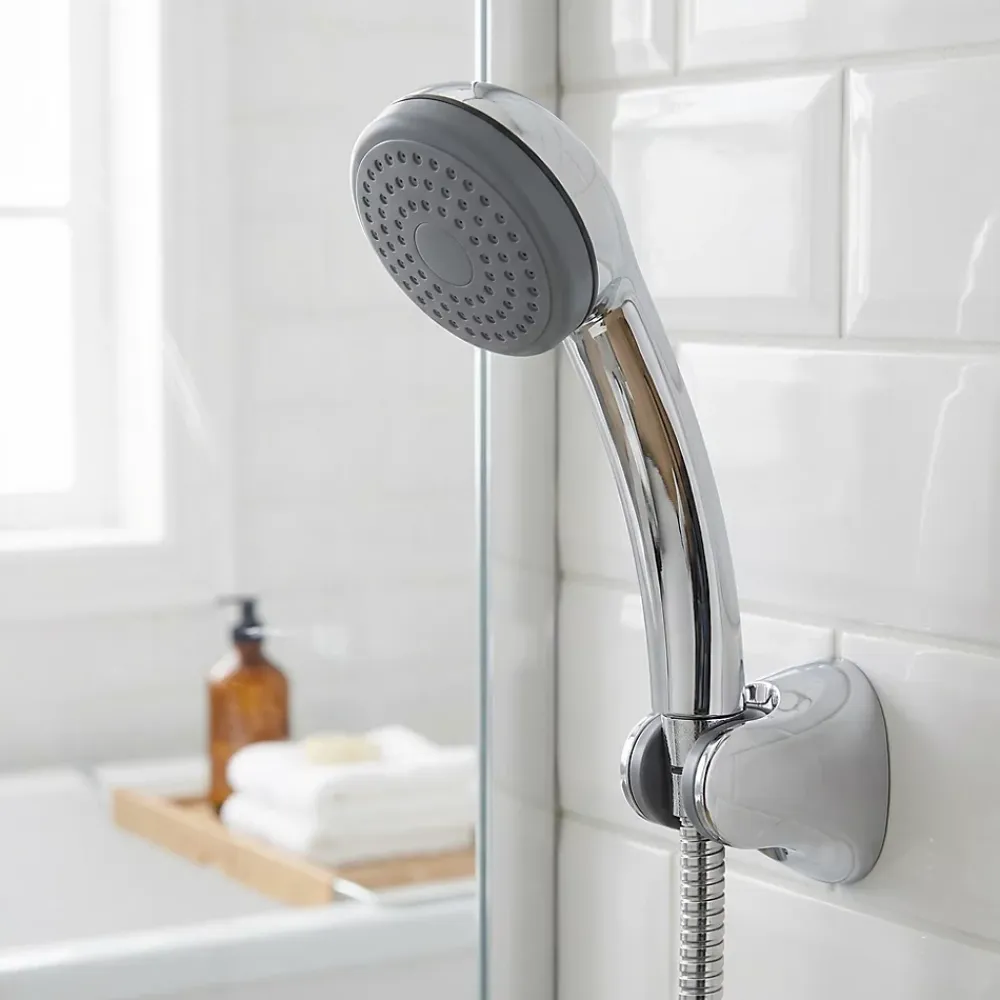 Pommeau De Douche, Flexible Et Barre De Douche| Douchette 1 jet, en ABS, chrome, Nakri