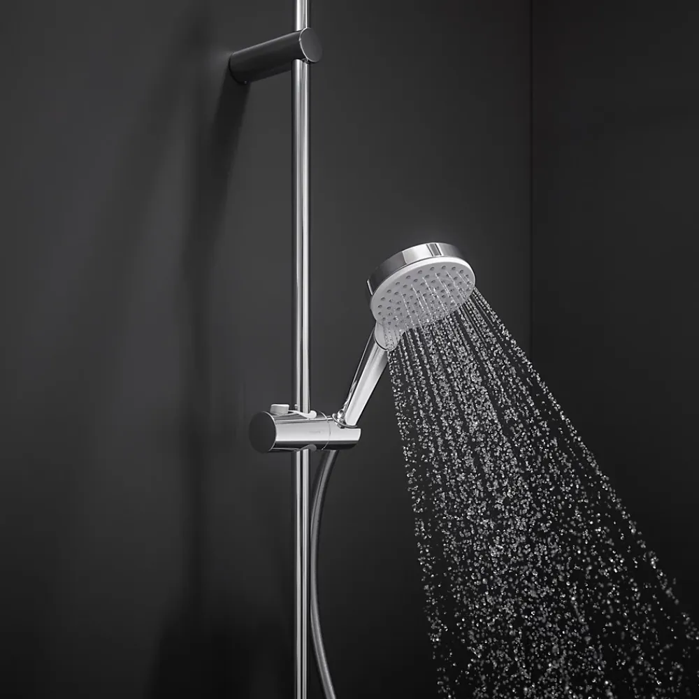 Hansgrohe Douchette 1 jet en laiton et plastique ABS, blanc, Crometta