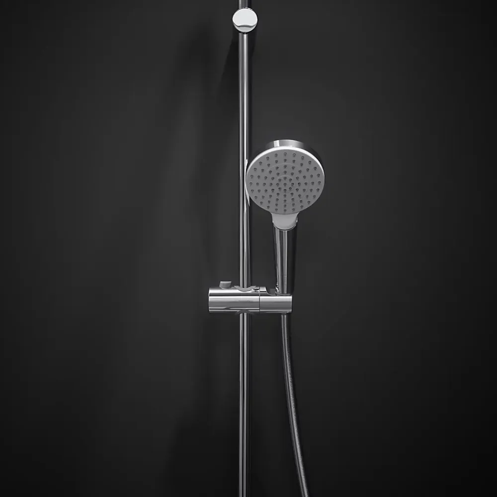 Hansgrohe Douchette 1 jet en laiton et plastique ABS, blanc, Crometta