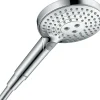 Pommeau De Douche, Flexible Et Barre De Douche|Hansgrohe Douchette 3 jets chromé Raindance Select