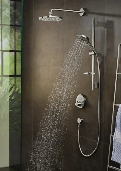 Pommeau De Douche, Flexible Et Barre De Douche|Hansgrohe Douchette 3 jets chromé Raindance Select