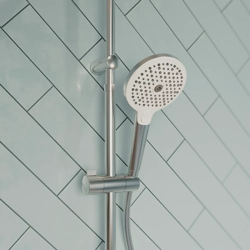 GoodHome Douchette 3 jets chrome Kolima