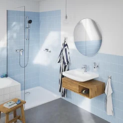 Pommeau De Douche, Flexible Et Barre De Douche| Douchette 2 jets chrome, Grohe Vitalio Comfort 110