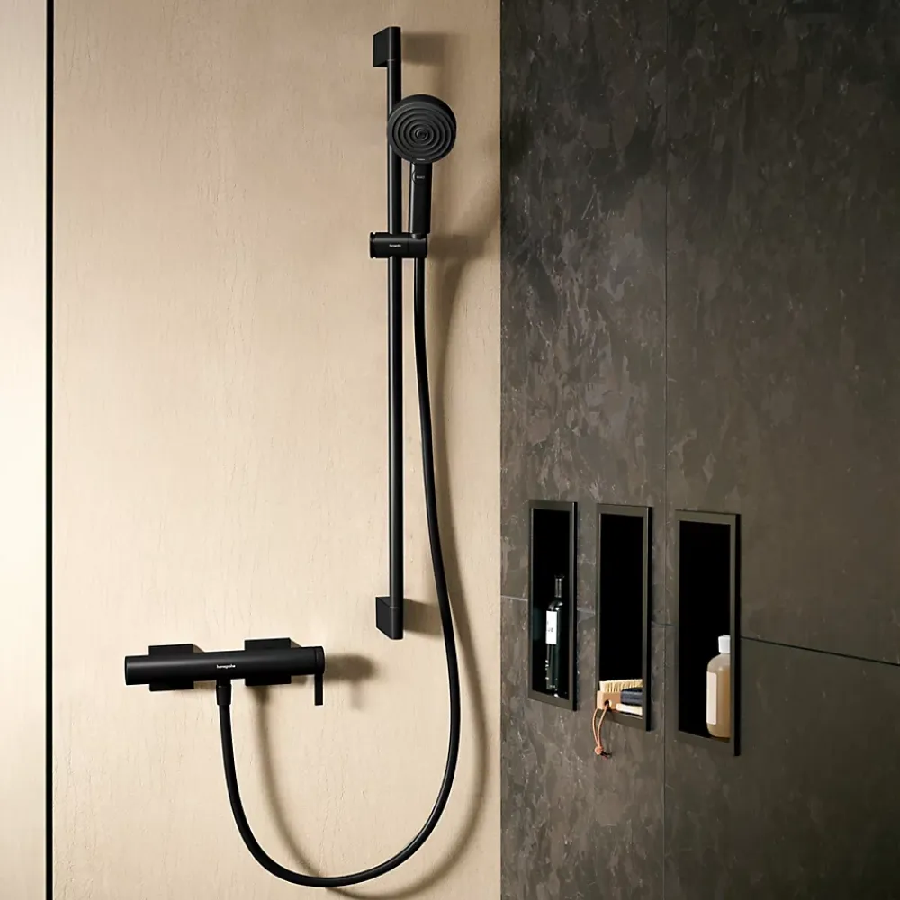 Hansgrohe Douchette 3 jets Pulsify Select noir
