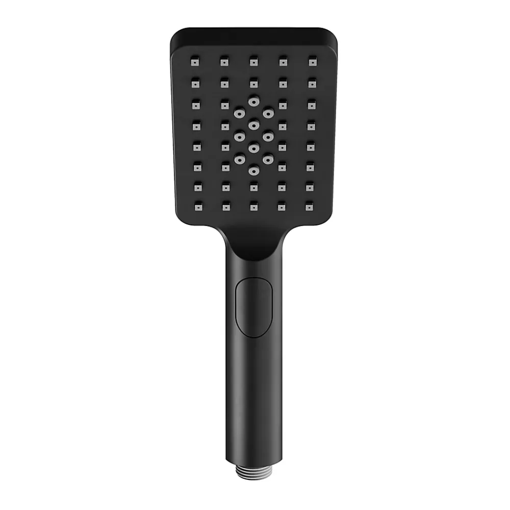 Pommeau De Douche, Flexible Et Barre De Douche|GoodHome Douchette 3 jets noir Slaney