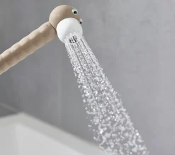 Pommeau De Douche, Flexible Et Barre De Douche|Hansgrohe Douchette à main 2 jets beige, Jocolino Lion