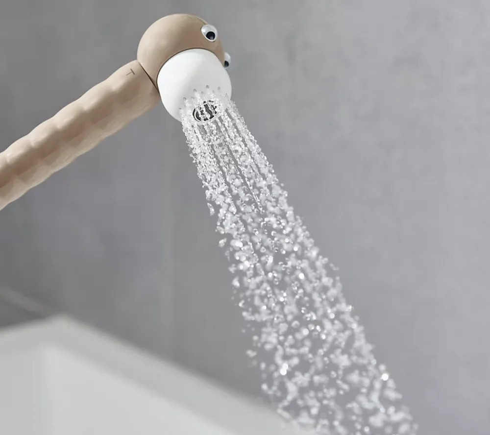 Pommeau De Douche, Flexible Et Barre De Douche|Hansgrohe Douchette à main 2 jets beige, Jocolino Lion