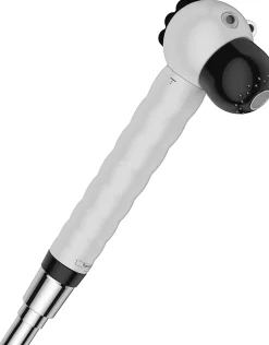 Pommeau De Douche, Flexible Et Barre De Douche|Hansgrohe Douchette à main 2 jets noir et blanc, Jocolino Zèbre