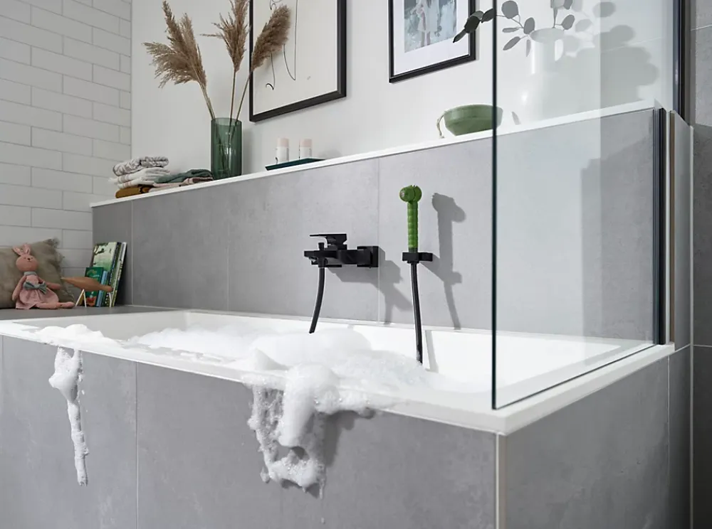 Pommeau De Douche, Flexible Et Barre De Douche|Hansgrohe Douchette à main 2 jets verte, Jocolino Crocodile