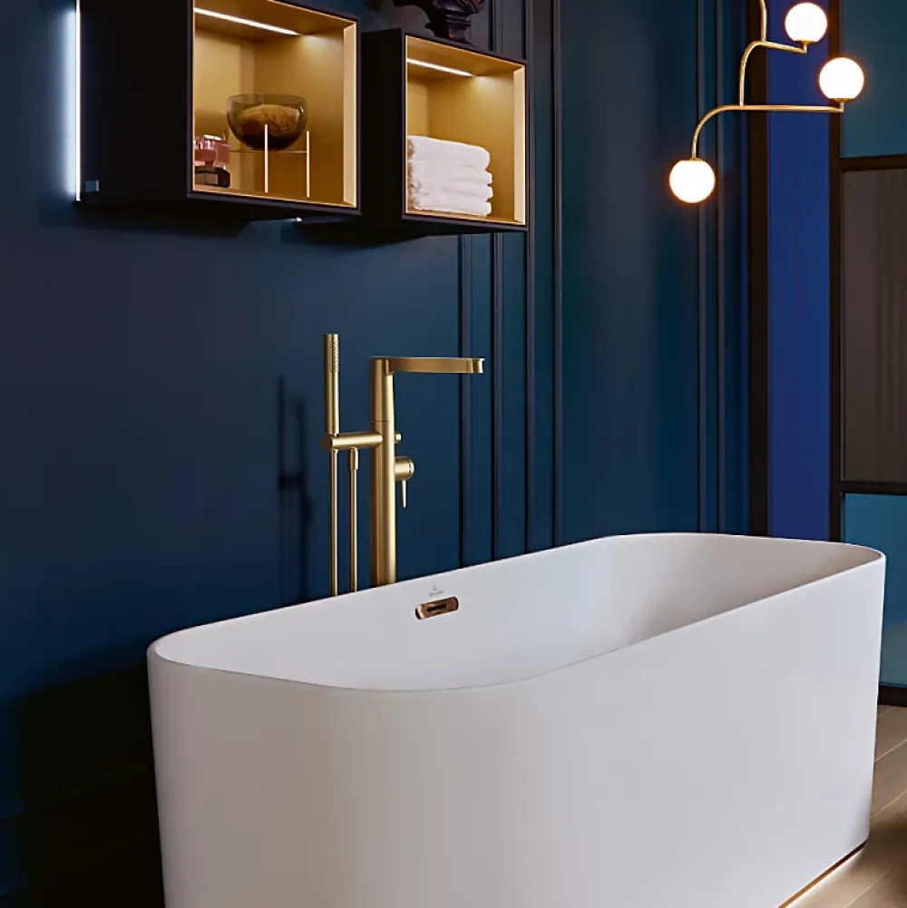 Villeroy & Boch Douchette à main VILLEROY ET BOCH Verve Showers Stick Or brossé
