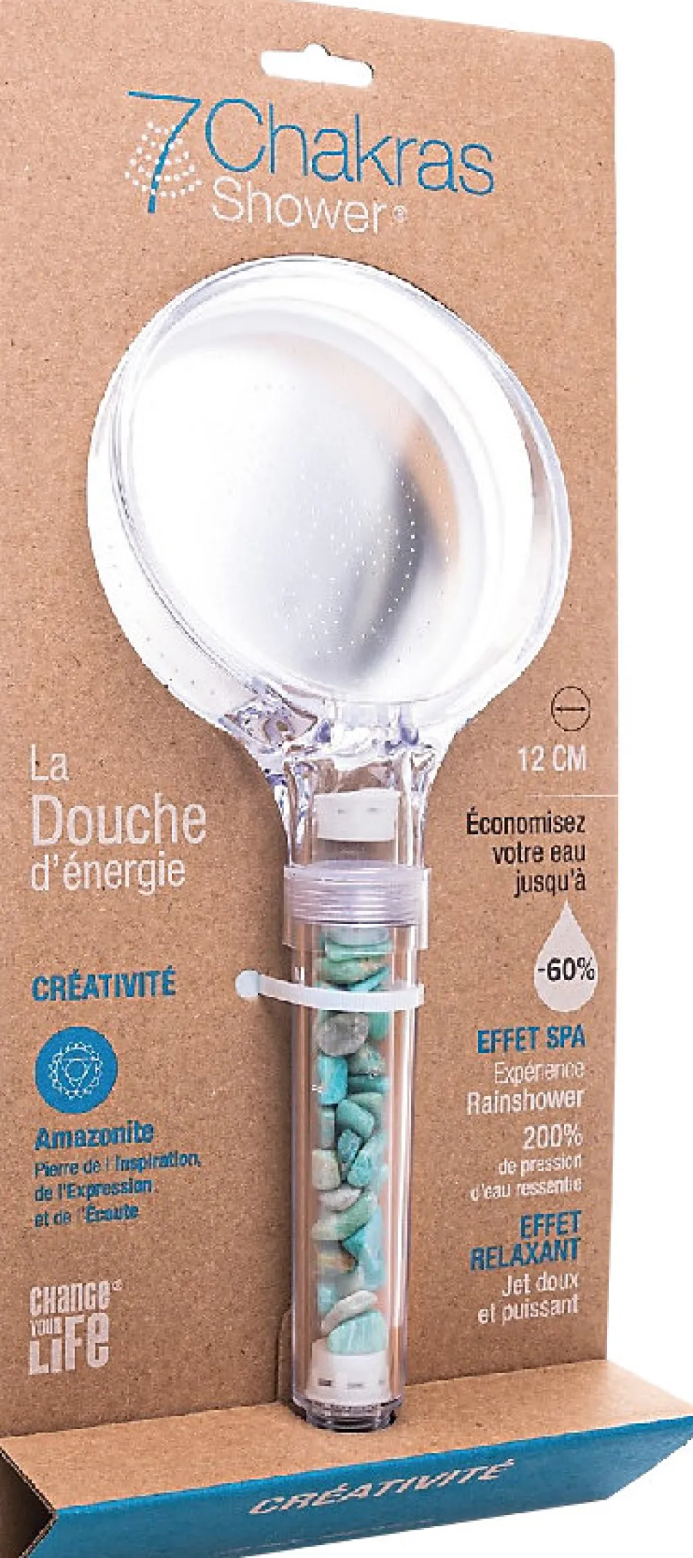 Pommeau De Douche, Flexible Et Barre De Douche|Change your life Douchette diamètre 12 cm, 1 jet, 7ChakrasShower