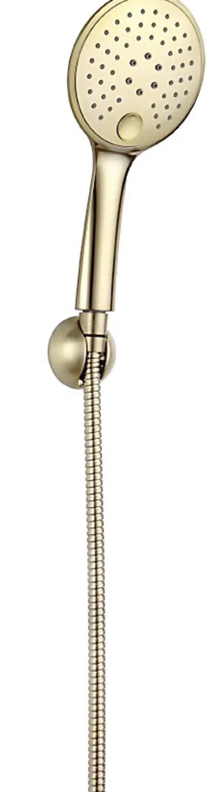 Pommeau De Douche, Flexible Et Barre De Douche|MTK Douchette Duo Slim 3 jets, doré brossé, New Orléans