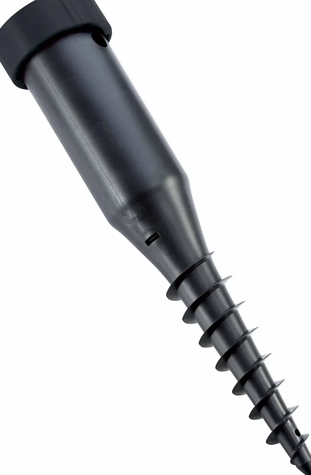 Leifheit Douille de fixation ajustable pour séchoir parapluie, avec barre à visser, en plastique, coloris noir, pour étendoir Ø 50 mm