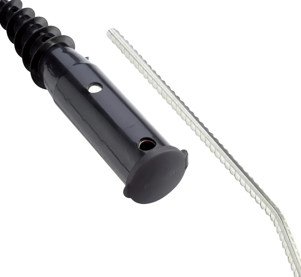 Etendoir À Linge|Leifheit Douille de fixation pour séchoir parapluie, avec barre à visser, en plastique avec intérieur métal, coloris noir, pour étendoir Ø 50 mm