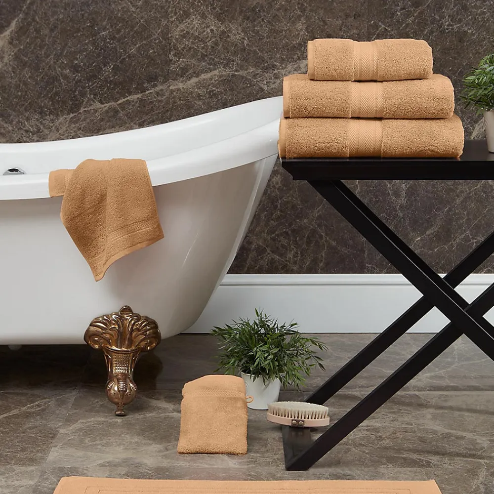 Serviette De Bain|Sensei Maison Drap de bain 550 g/m² Pêche 70x140 cm LUXURY