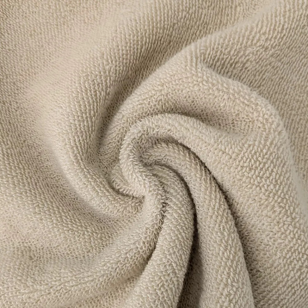 Linnea Drap de bain absorbant coton 100x150cm FEUILLE beige