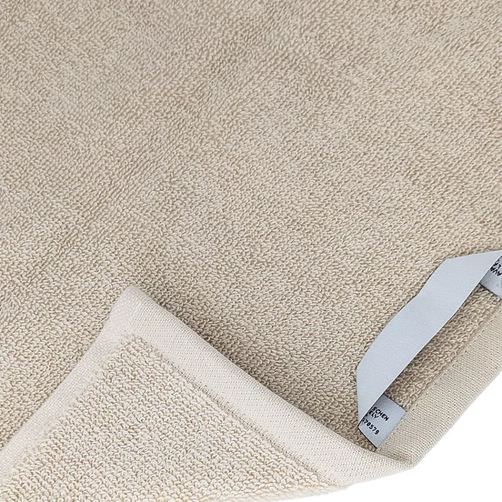 Linnea Drap de bain absorbant coton 100x150cm FEUILLE beige