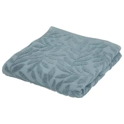 Serviette De Toilette|Atmosphera Créateur D'Intérieur Drap de bain Cisel - coton - bleu - 100x150 cm - Atmosphera