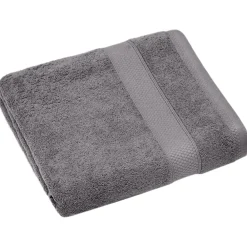 Linnea Drap de bain coton 550g/m2 95x140 cm NAÏA gris Ardoise