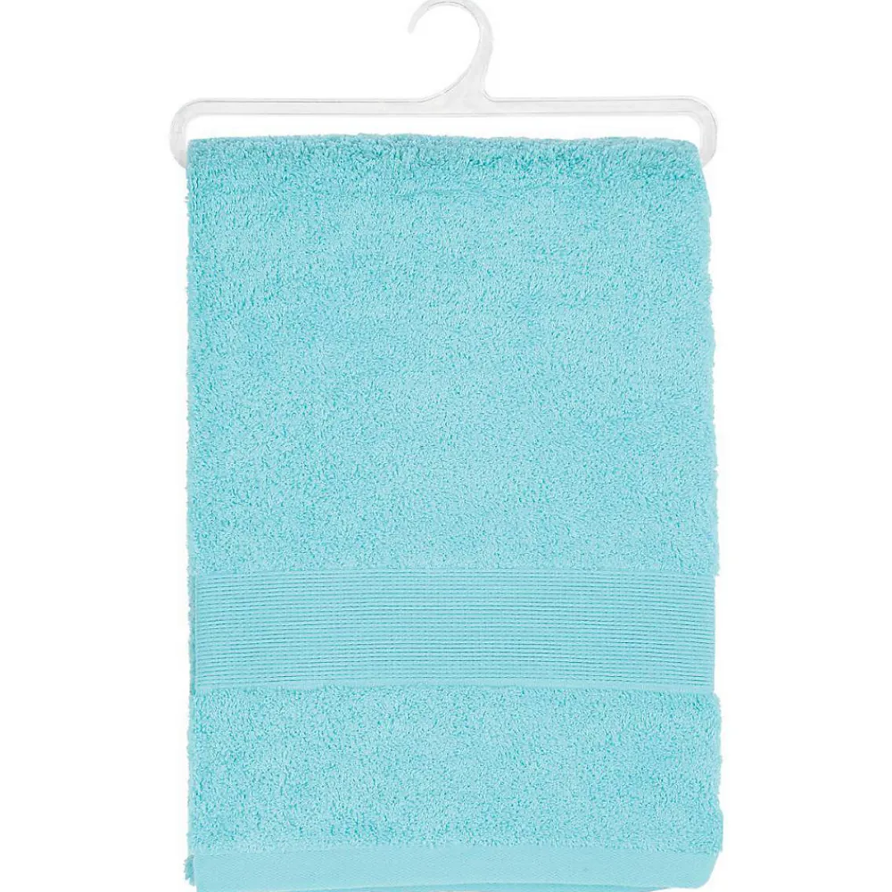 Serviette De Toilette|Atmosphera Créateur D'Intérieur Drap de bain Essentiel - coton 450 gr/m² - bleu aqua 100x150 cm - Atmosphera