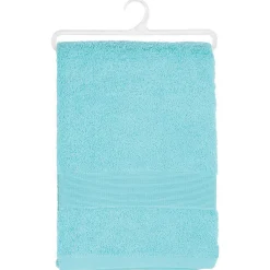 Serviette De Toilette|Atmosphera Créateur D'Intérieur Drap de bain Essentiel - coton 450 gr/m² - bleu aqua 100x150 cm - Atmosphera