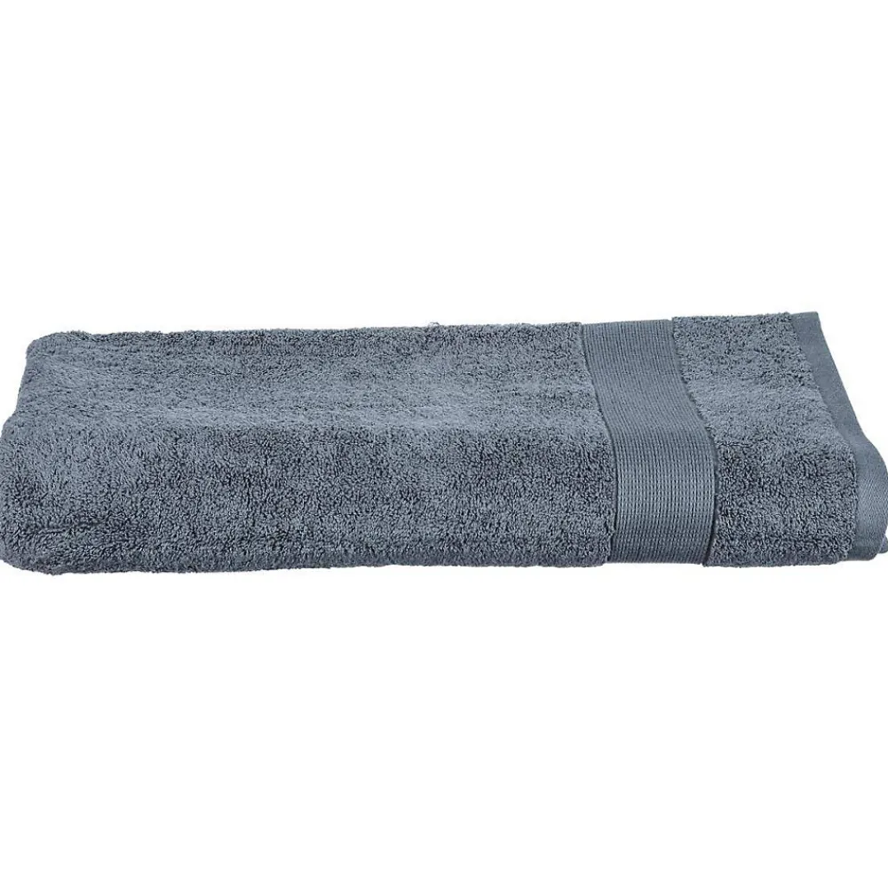 Atmosphera Créateur D'Intérieur Drap de bain Essentiel - coton 450 gr/m² - gris anthracite 100x150 cm - Atmosphera