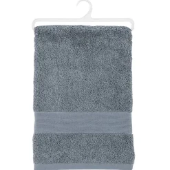 Atmosphera Créateur D'Intérieur Drap de bain Essentiel - coton 450 gr/m² - gris anthracite 100x150 cm - Atmosphera