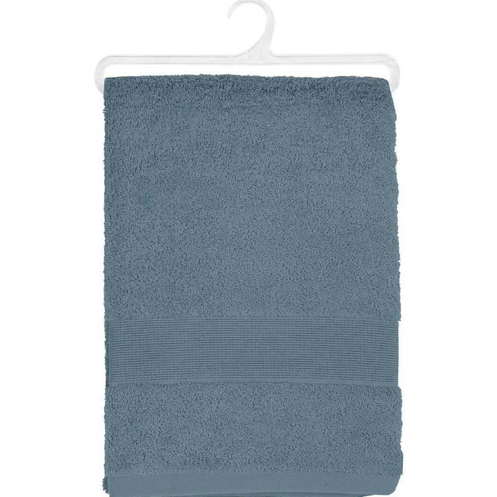 Serviette De Toilette|Atmosphera Créateur D'Intérieur Drap de bain Essentiel - coton 450 gr/m² - gris orage 100x150 cm - Atmosphera
