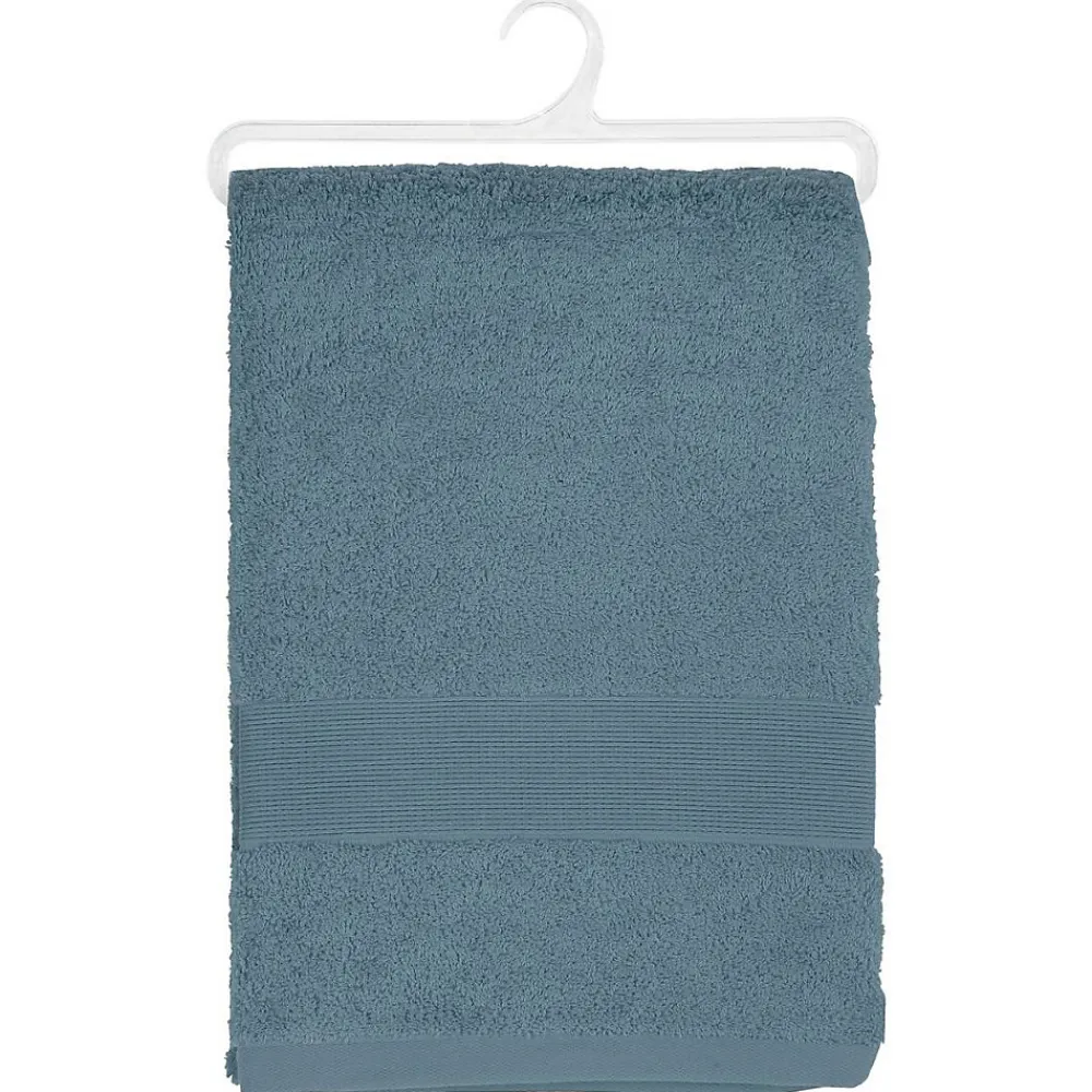 Serviette De Toilette|Atmosphera Créateur D'Intérieur Drap de bain Essentiel - coton 450 gr/m² - gris orage 100x150 cm - Atmosphera