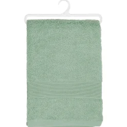 Serviette De Toilette|Atmosphera Créateur D'Intérieur Drap de bain Essentiel - coton 450 gr/m² - vert céladon 100x150 cm - Atmosphera