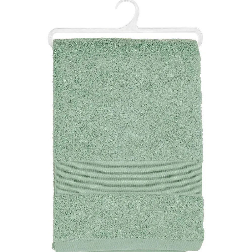Serviette De Toilette|Atmosphera Créateur D'Intérieur Drap de bain Essentiel - coton 450 gr/m² - vert céladon 100x150 cm - Atmosphera
