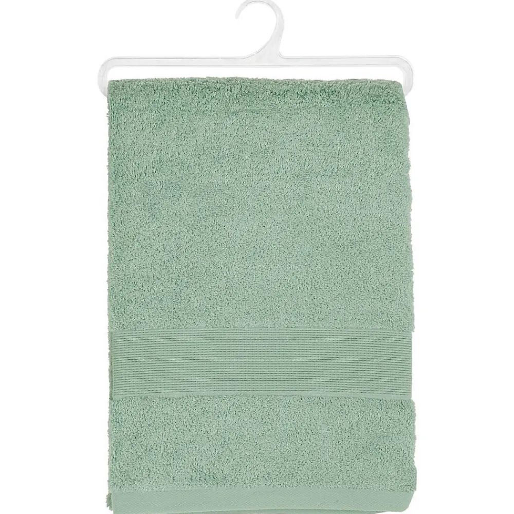 Serviette De Toilette|Atmosphera Créateur D'Intérieur Drap de bain Essentiel - coton 450 gr/m² - vert céladon 100x150 cm - Atmosphera
