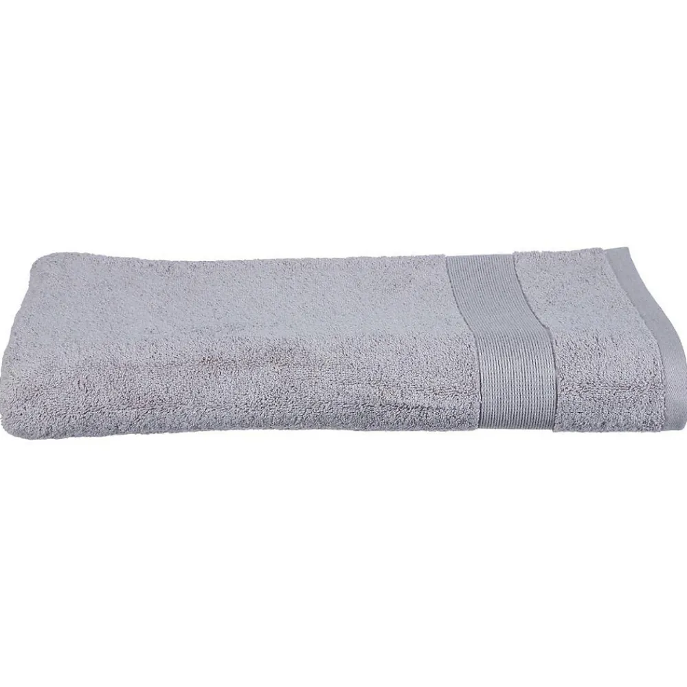 Atmosphera Créateur D'Intérieur Drap de bain Essentiel - coton 450 gr/m² - gris taupe 100x150 cm - Atmosphera