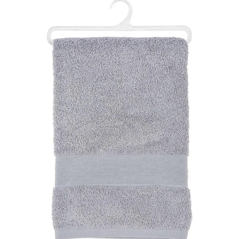 Atmosphera Créateur D'Intérieur Drap de bain Essentiel - coton 450 gr/m² - gris taupe 100x150 cm - Atmosphera