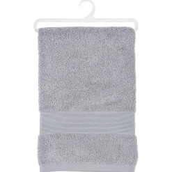 Atmosphera Créateur D'Intérieur Drap de bain Essentiel - coton 450 gr/m² - gris taupe 100x150 cm - Atmosphera