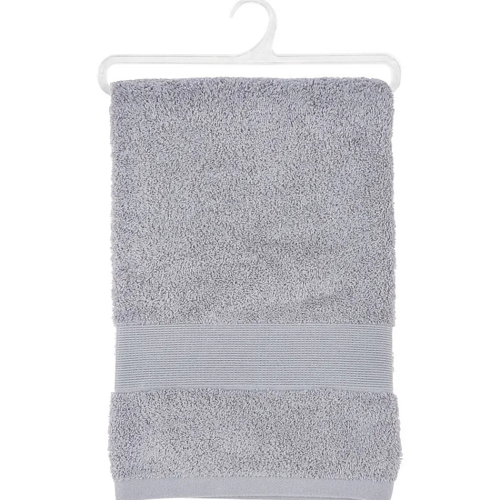 Atmosphera Créateur D'Intérieur Drap de bain Essentiel - coton 450 gr/m² - gris taupe 100x150 cm - Atmosphera