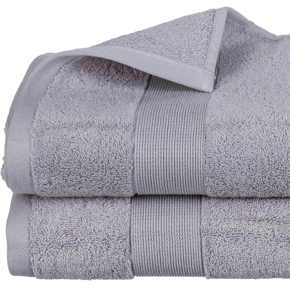 Atmosphera Créateur D'Intérieur Drap de bain Essentiel - coton 450 gr/m² - gris taupe 100x150 cm - Atmosphera