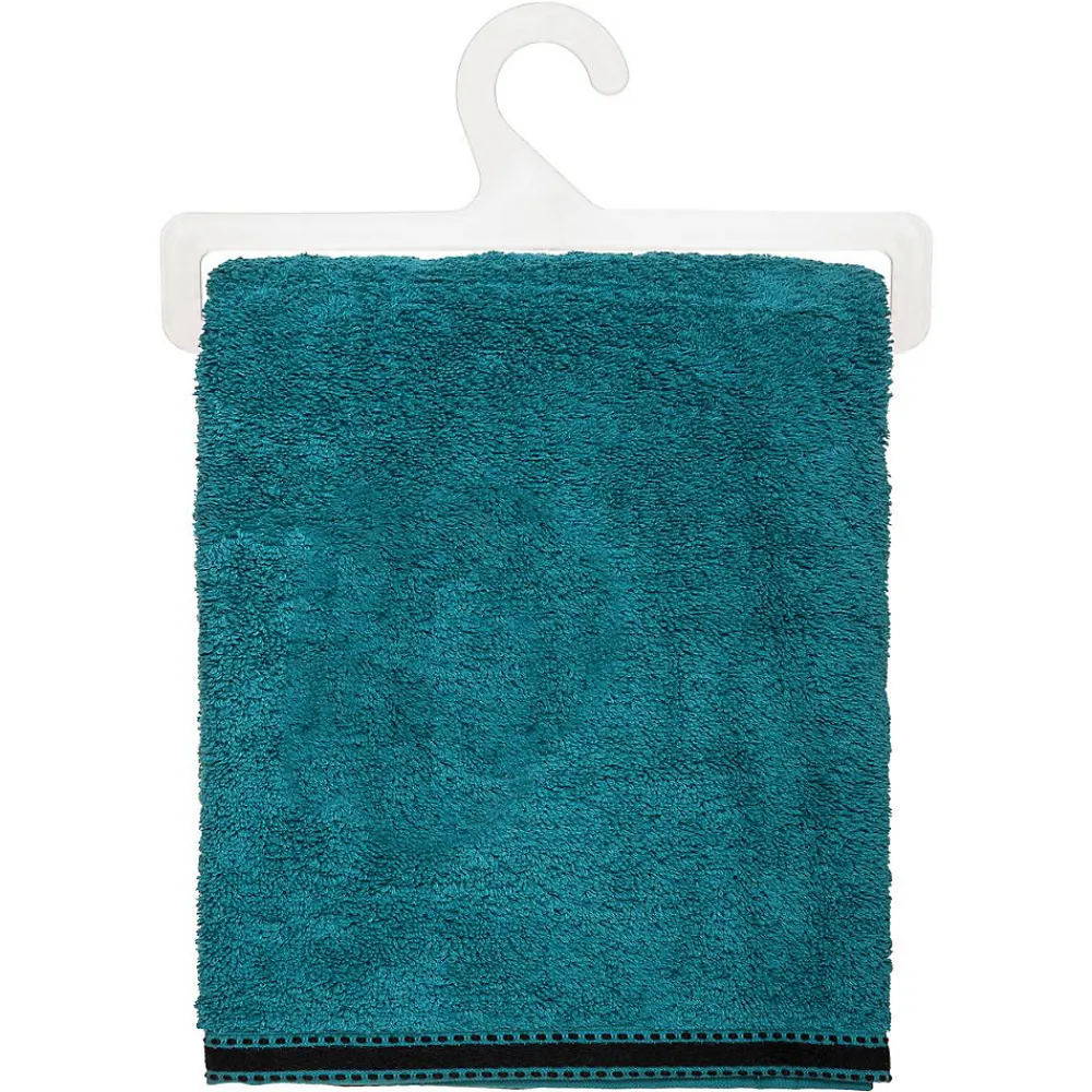 Atmosphera Créateur D'Intérieur Drap de bain Joia - coton 550 gr/m² - bleu canard 100x150 cm - Atmosphera